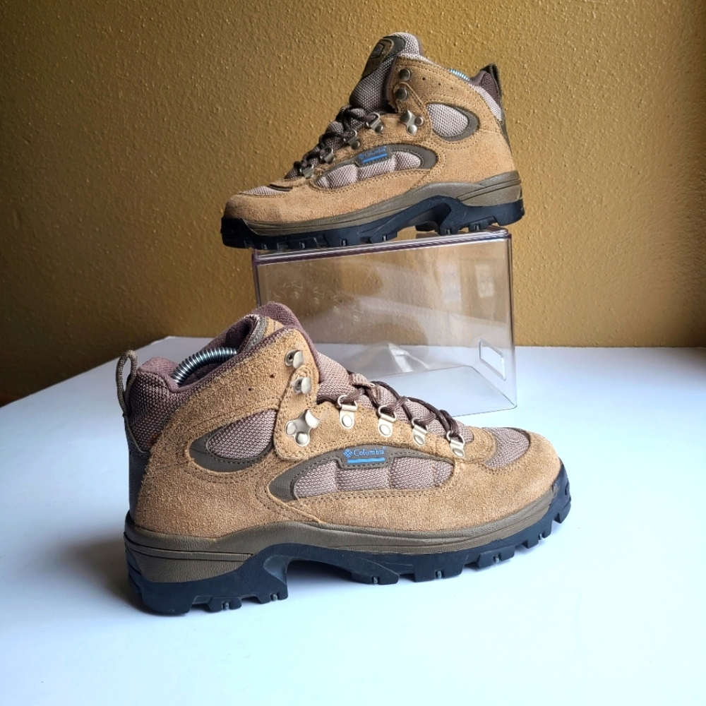 Columbia Hilltop Ridge  Hiking Ankle Boots Suede Brown Tan - Womens 9
